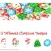 Assorted Christmas Erasers For Holiday 100 Pcs. Clear Red Bow Gift Box. Amazing Kids Students Gift Party Favor! Great Fun To Play With. By Mega Stationers B074WGTPJ9